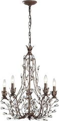 Sagemore 5 Light Chandelier In Bronze Rust