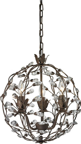 Sagemore 3 Light Pendant In Bronze Rust