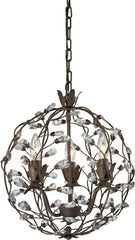 Sagemore 3 Light Pendant In Bronze Rust