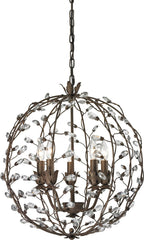 Sagemore 5 Light Pendant In Bronze Rust