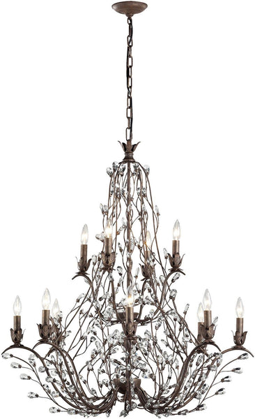 Sagemore 12 Light Chandelier In Bronze Rust