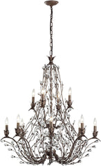 Sagemore 12 Light Chandelier In Bronze Rust