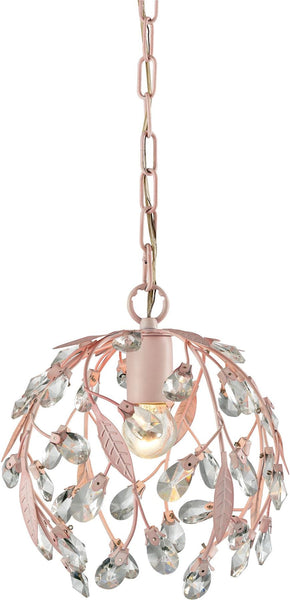 Circeo 1 Light Pendant In Light Pink