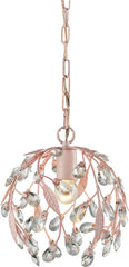 Circeo 1 Light Pendant In Light Pink
