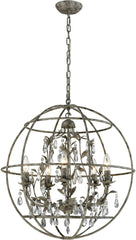 Bridget 5 Light Chandelier In Marble Gray