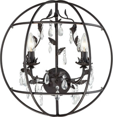 Bridget 2 Light Sconce In Oil Rubbed Bronze