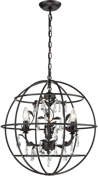 Bridget 3 Light Chandelier In Oil Rubbed Bronze