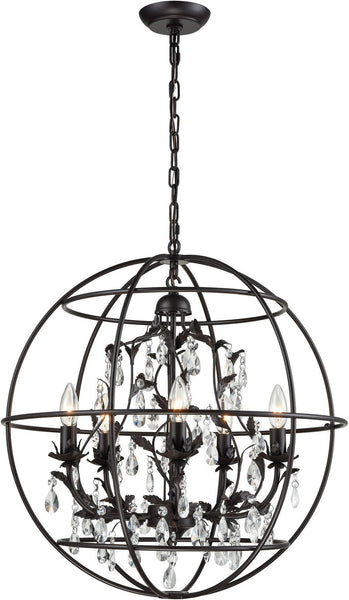 Bridget 5 Light Chandelier In Oil Rubbed Bronze