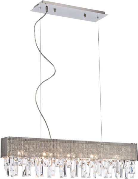 Crystal Vallance 5 Light Chandelier In Polished Chrome