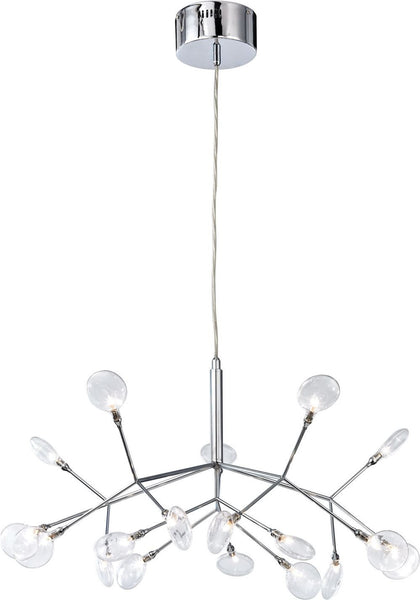 Flavante 18 Light Chandelier In Polished Chrome