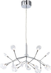 Flavante 18 Light Chandelier In Polished Chrome
