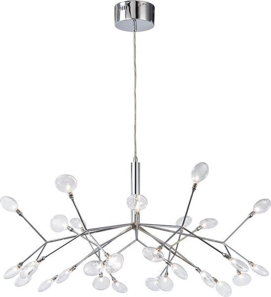 Flavante 27 Light Chandelier In Polished Chrome
