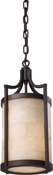 Spanish Mosaic 1 Light Pendant In Aged Bronze