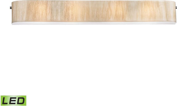 Modern Organics 4 Light Led Vanity In Polished Chrome