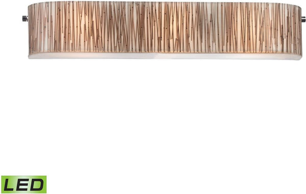 Modern Organics 3 Light Led Vanity In Polished Chrome