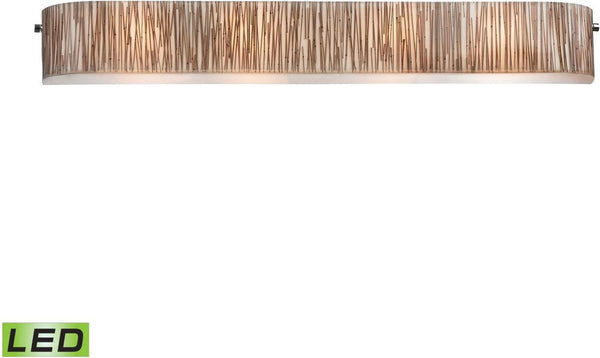 Modern Organics 4 Light Led Vanity In Polished Chrome