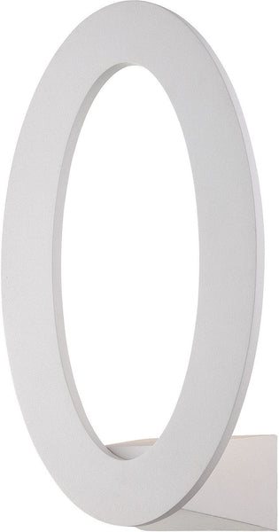 Planet 7 Watt Oval Wall Sconce In Matte White