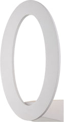 Planet 7 Watt Oval Wall Sconce In Matte White