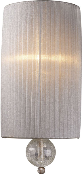 Alexis 1 Light Wall Sconce In Antique Silver