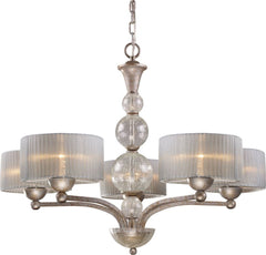 Alexis 5 Light Chandelier In Antique Silver
