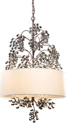 Winterberry 4 Light Chandelier In Antique Darkwood