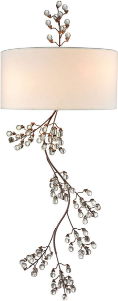 Winterberry 2 Light Wall Sconce In Antique Darkwood