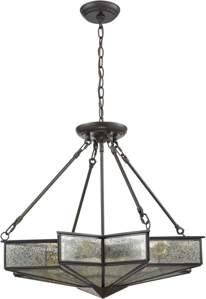 Decostar 4 Light Chandelier In Oil Rubbed Bronze