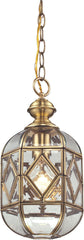 Lavery 1 Light Pendant In Brushed Brass