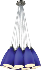 Vesta 12 Light Pendant In Satin Nickel