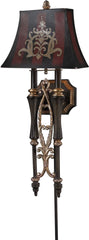 Torch Sconces 2 Light Double Torch Wall Sconce In Crackled Coffee