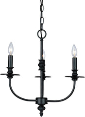 Hartford 3 Light Chandelier In Oil Rubbed Finish