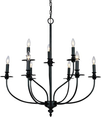 Hartford 9 Light Chandelier In Oil Rubbed Bronze