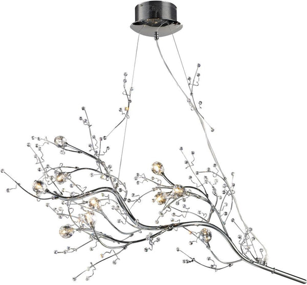 Viviana 10 Light Chandelier In Polished Chrome