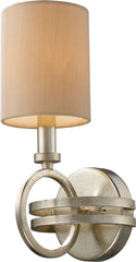 New York 1 Light Wall Sconce In Renaissance Silver Leaf