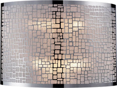 Medina 2 Light Wall Sconce In Polished Stainless Steel