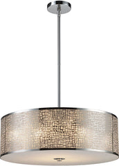 Medina 5 Light Pendant In Polished Stainless Steel