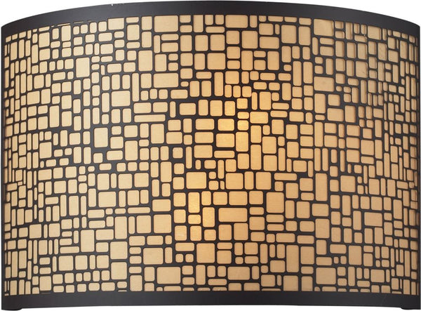 Medina 2 Light Vanity In Aged Bronze With Amber Diffuser