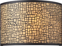 Medina 2 Light Vanity In Aged Bronze With Amber Diffuser