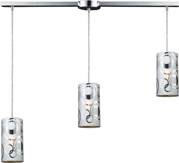 Chromia 3 Light Pendant In Polished Chrome