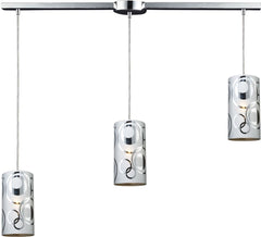 Chromia 3 Light Pendant In Polished Chrome