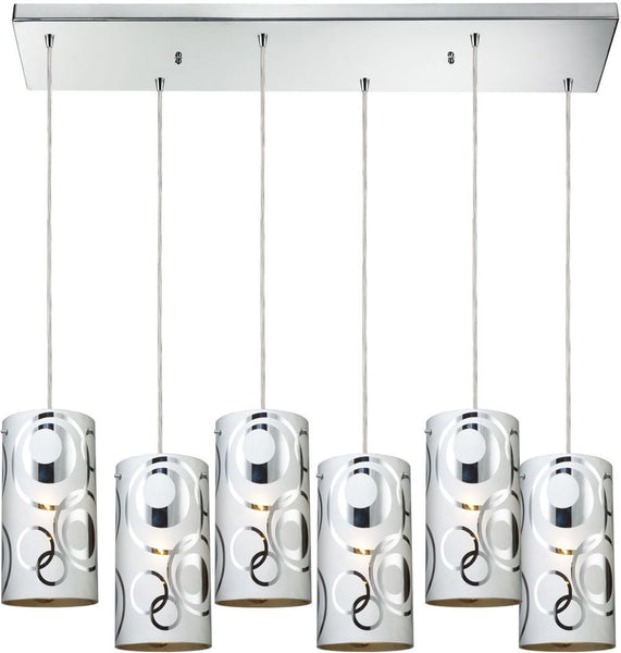 Chromia 6 Light Pendant In Polished Chrome