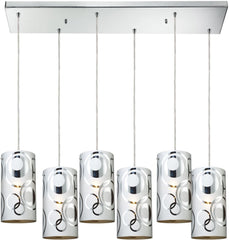 Chromia 6 Light Pendant In Polished Chrome