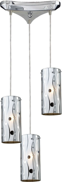 Chromia 3 Light Pendant In Polished Chrome
