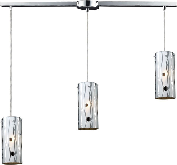 Chromia 3 Light Pendant In Polished Chrome