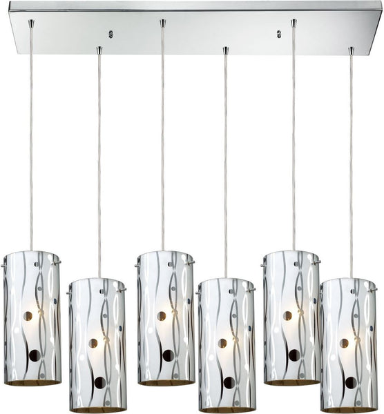 Chromia 6 Light Pendant In Polished Chrome