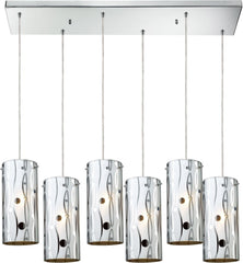 Chromia 6 Light Pendant In Polished Chrome