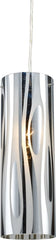 Chromia 1 Light Pendant In Polished Chrome