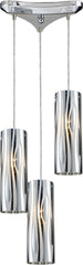 Chromia 3 Light Pendant In Polished Chrome