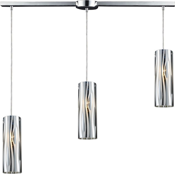 Chromia 3 Light Pendant In Polished Chrome