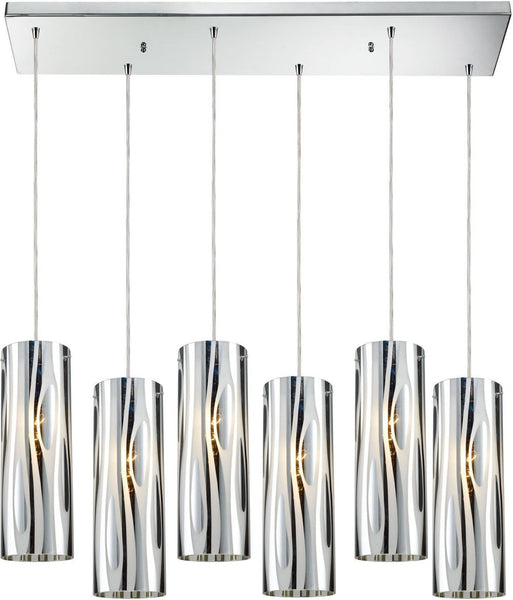 Chromia 6 Light Pendant In Polished Chrome